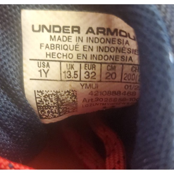 Under Armour Spotlight Franchise USA Football Cleats Youth Size 1Y - Picture 8 of 11